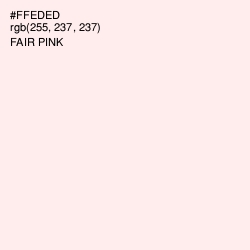 #FFEDED - Fair Pink Color Image